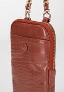 Mini táska ökobőrből láncos, barna, 95-2Y-059-V, Fénykép 4