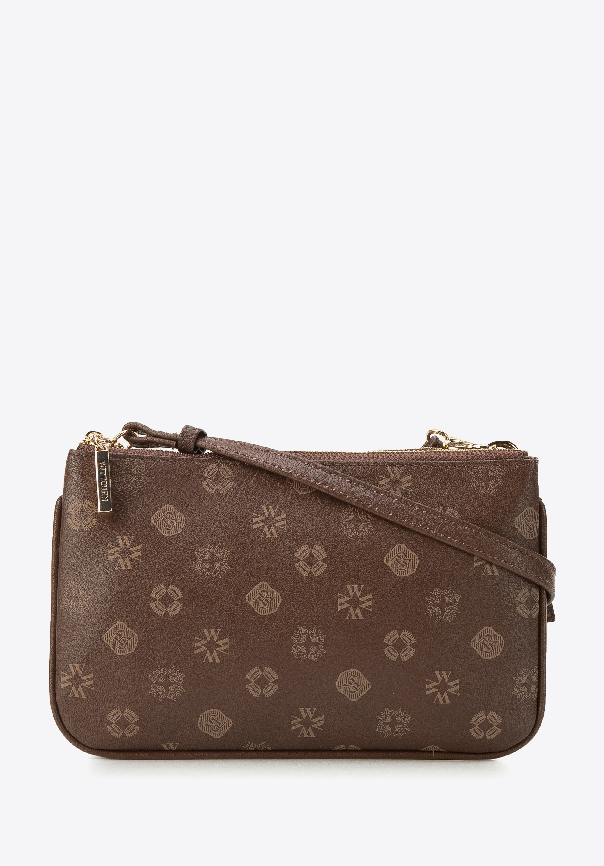 Női monogramos bőr mini kistáska