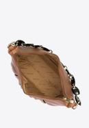 Női ökobőr táska műanyag láncos pánttal, barna, 93-4Y-412-N, Fénykép 3