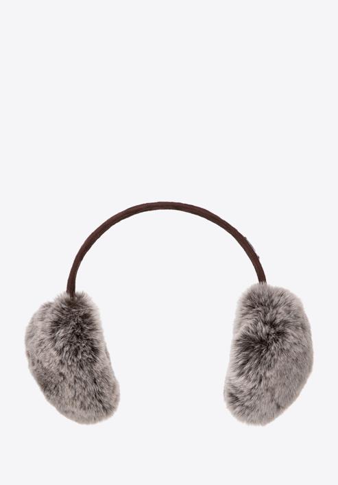 Női téli fülvédő, barna, 97-HF-018-1, Fénykép 1