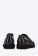 Férfi könnyű talpú brogue cipő kéttónusú bőrből, barna-sötétkék, 96-M-700-4N-40, Fénykép 5