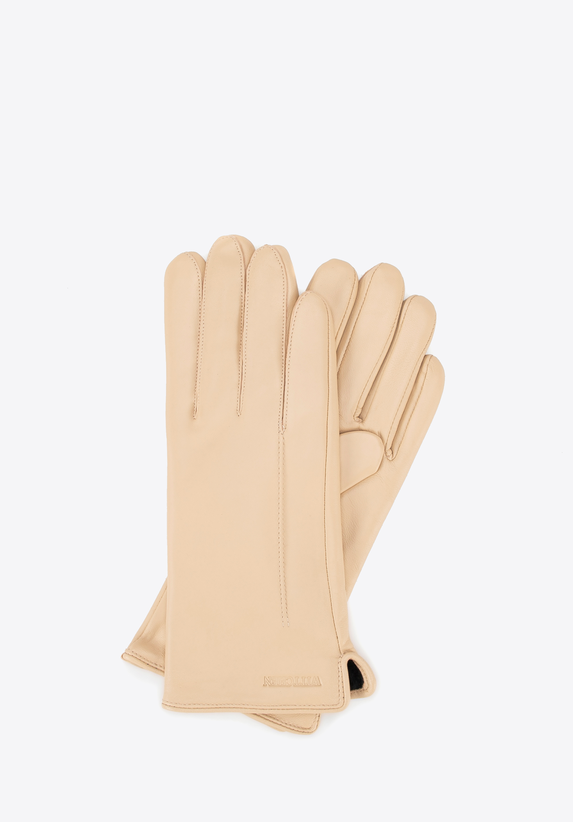 Damen-Lederhandschuhe, beige, 39-6A-020-9-M, Bild 1