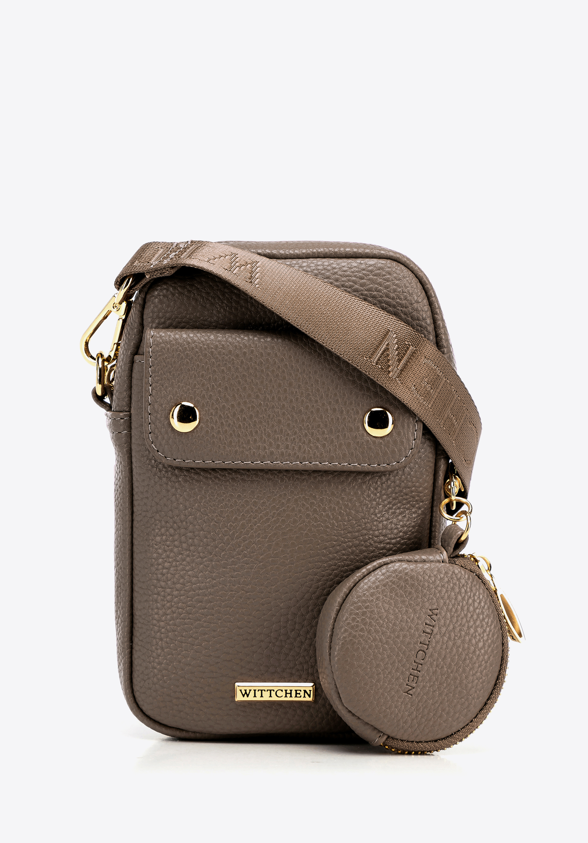 Damen-Mini-Tasche aus Öko-Leder, beige, 100-2Y-011-9, Bild 1