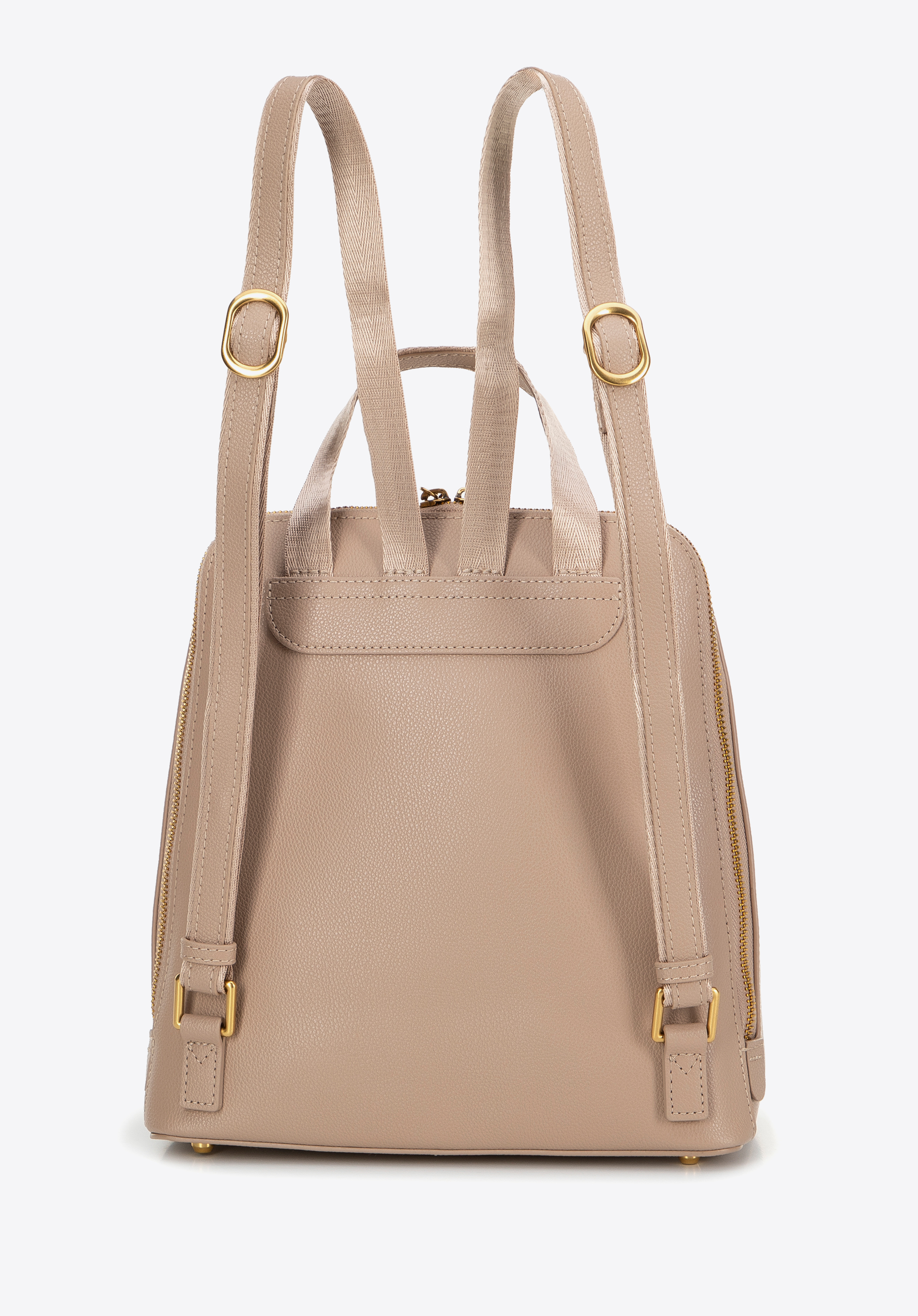 Damen-Rucksack aus Leder, beige, 100-4E-600-9, Bild 1