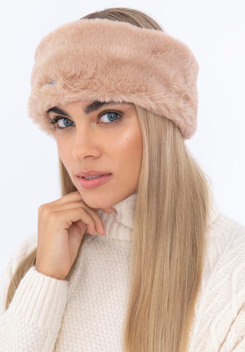 Damen-Stirnband aus Kunstfell, beige, 97-7F-200-8, Bild 16