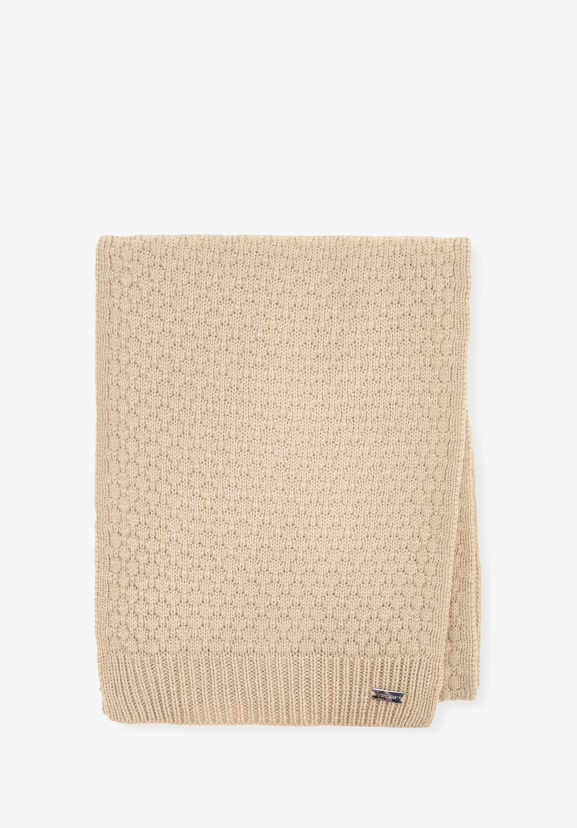 Damenschal mit geometrischem Muster, beige, 99-7F-005-9, Bild 1