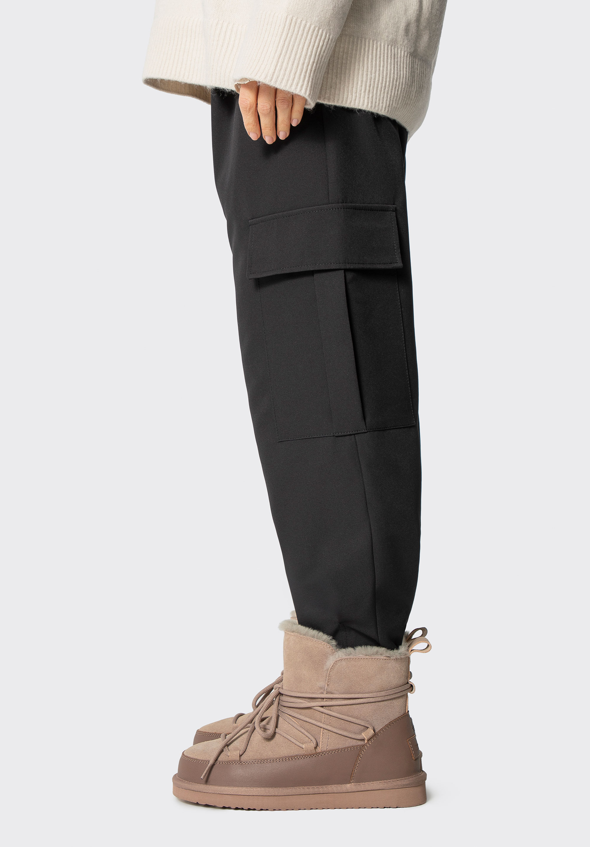 Damenstiefeletten aus Wildleder, beige, 101-D-852-8-36, Bild 1