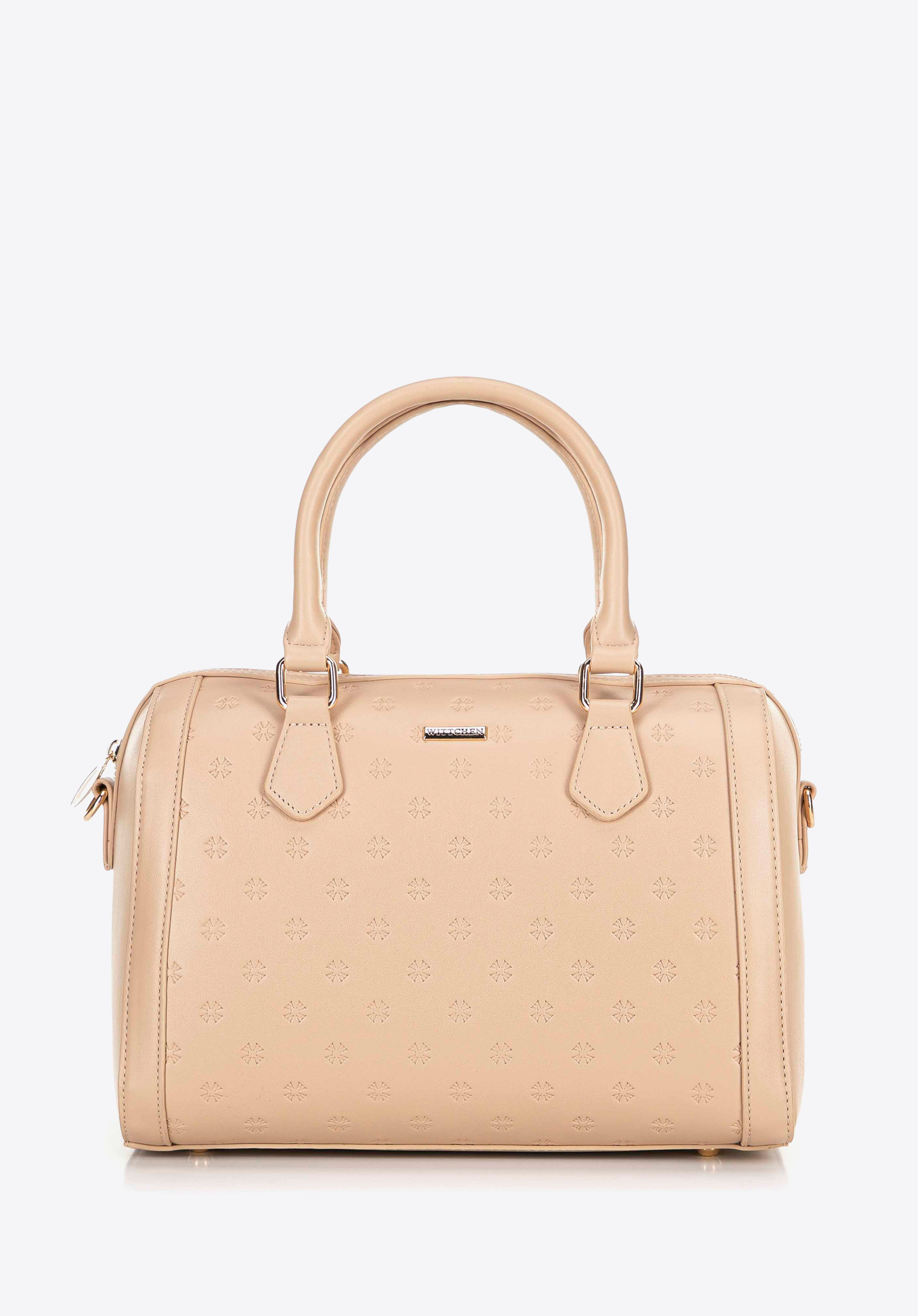 Damentasche aus Öko-Leder im Signaturdesign, beige, 100-4Y-223-9, Bild 1