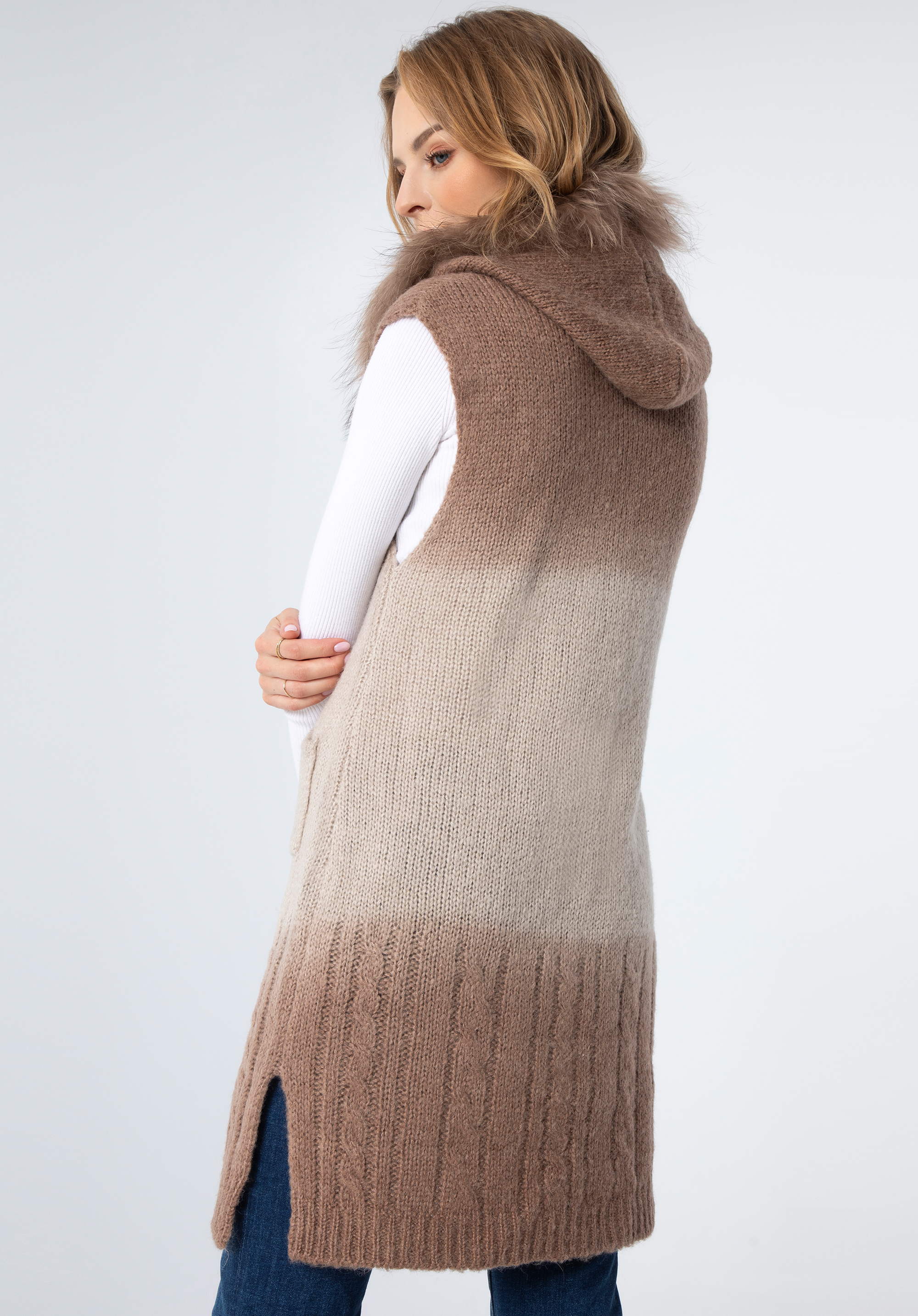 Damenweste, beige, 87-9F-036-0, Bild 1