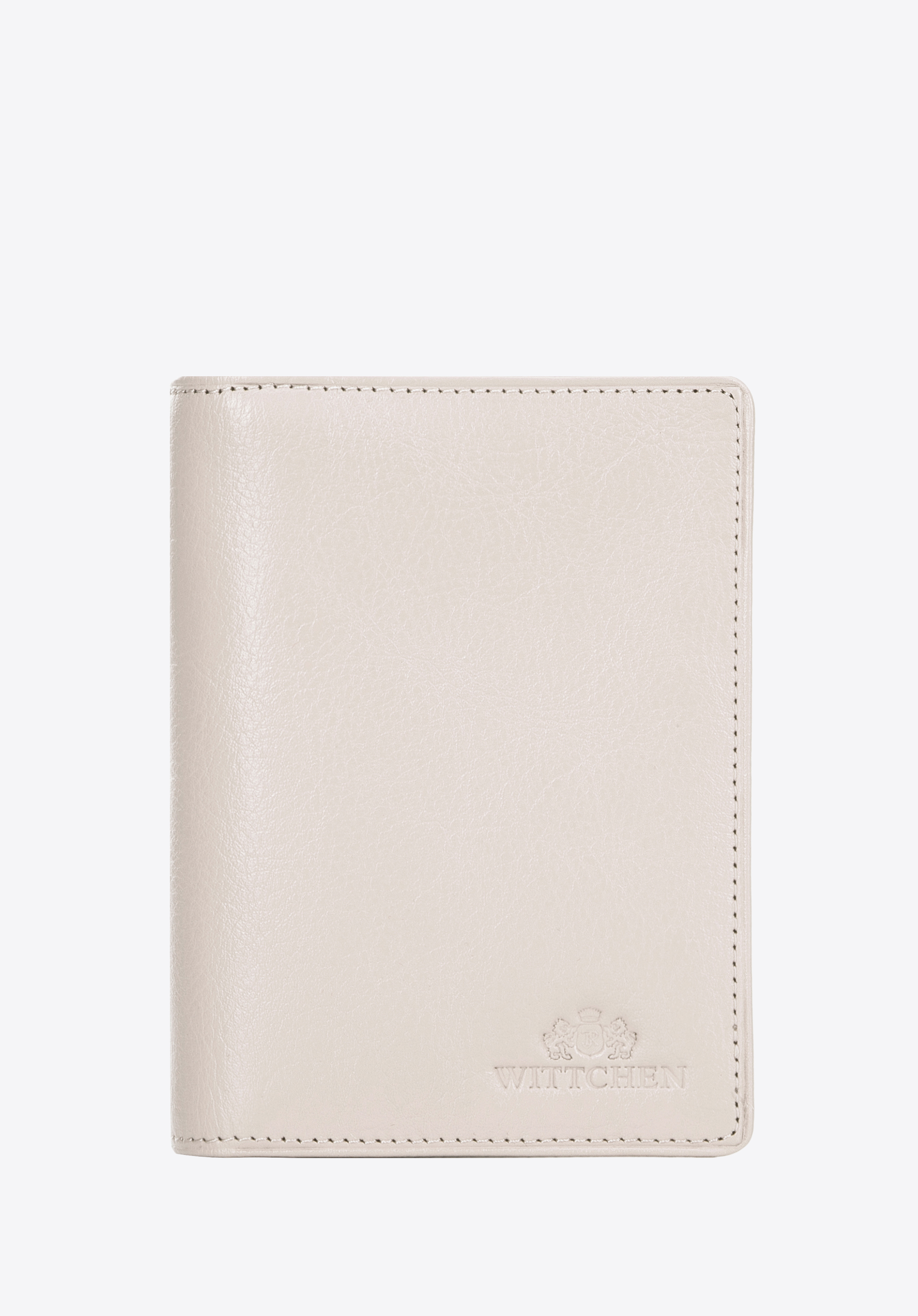 Dokumentenetui aus Leder mit Tasche, beige, 21-2-174-9L, Bild 1
