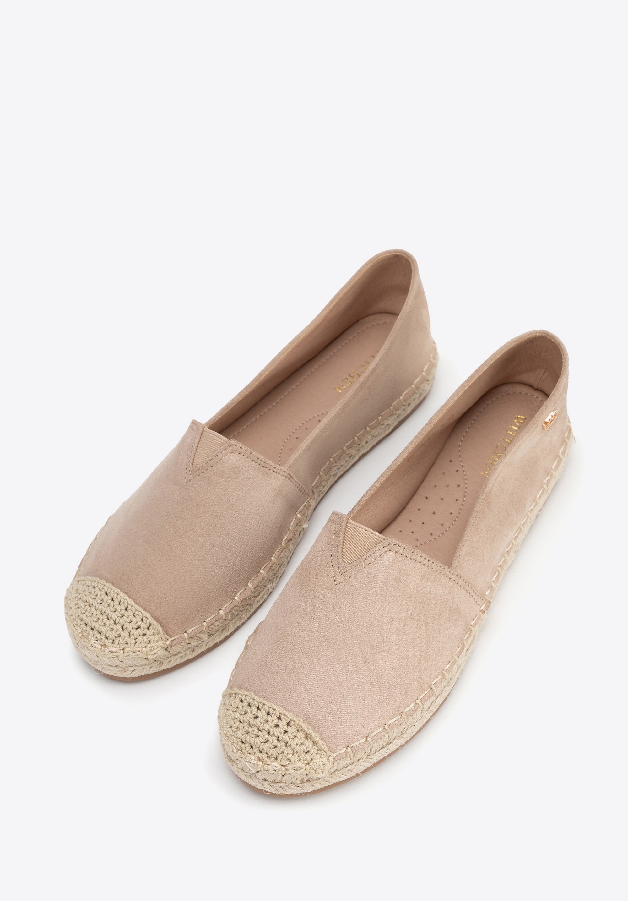 Espadrilles mit geflochtener Spitze für Damen, beige, 100-DP-805-9-38, Bild 1