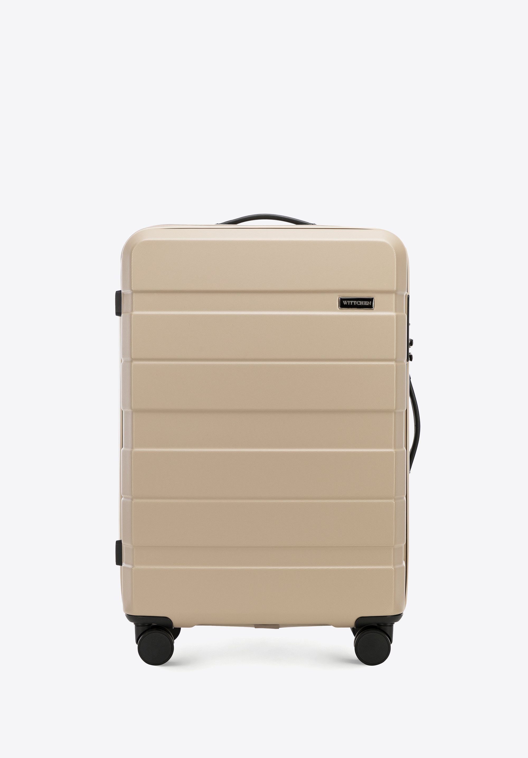 Mittelgroßer Koffer aus ABS, beige, 56-3A-102-22, Bild 1