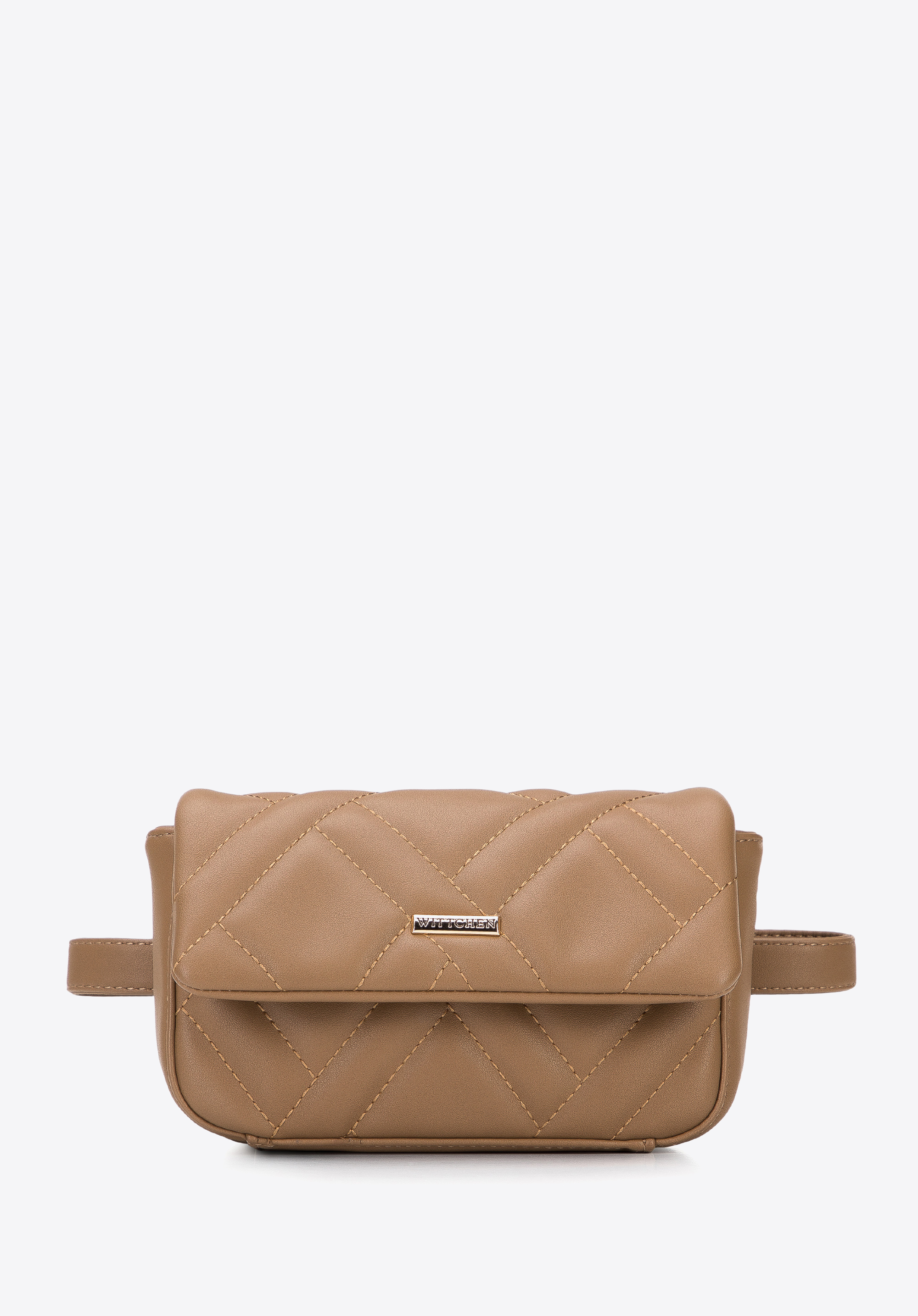 Gesteppte Gürteltasche für Damen, beige, 95-3Y-517-9, Bild 1