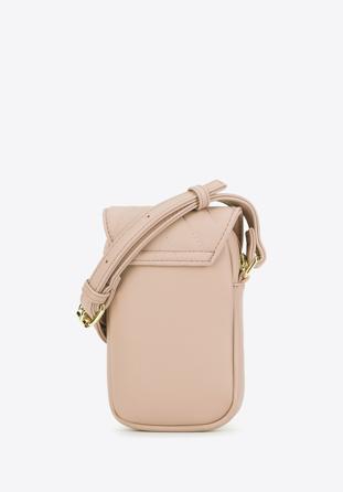 Gesteppte Mini-Handtasche aus Kunstleder für Damen, beige, 96-4Y-722-9, Bild 1