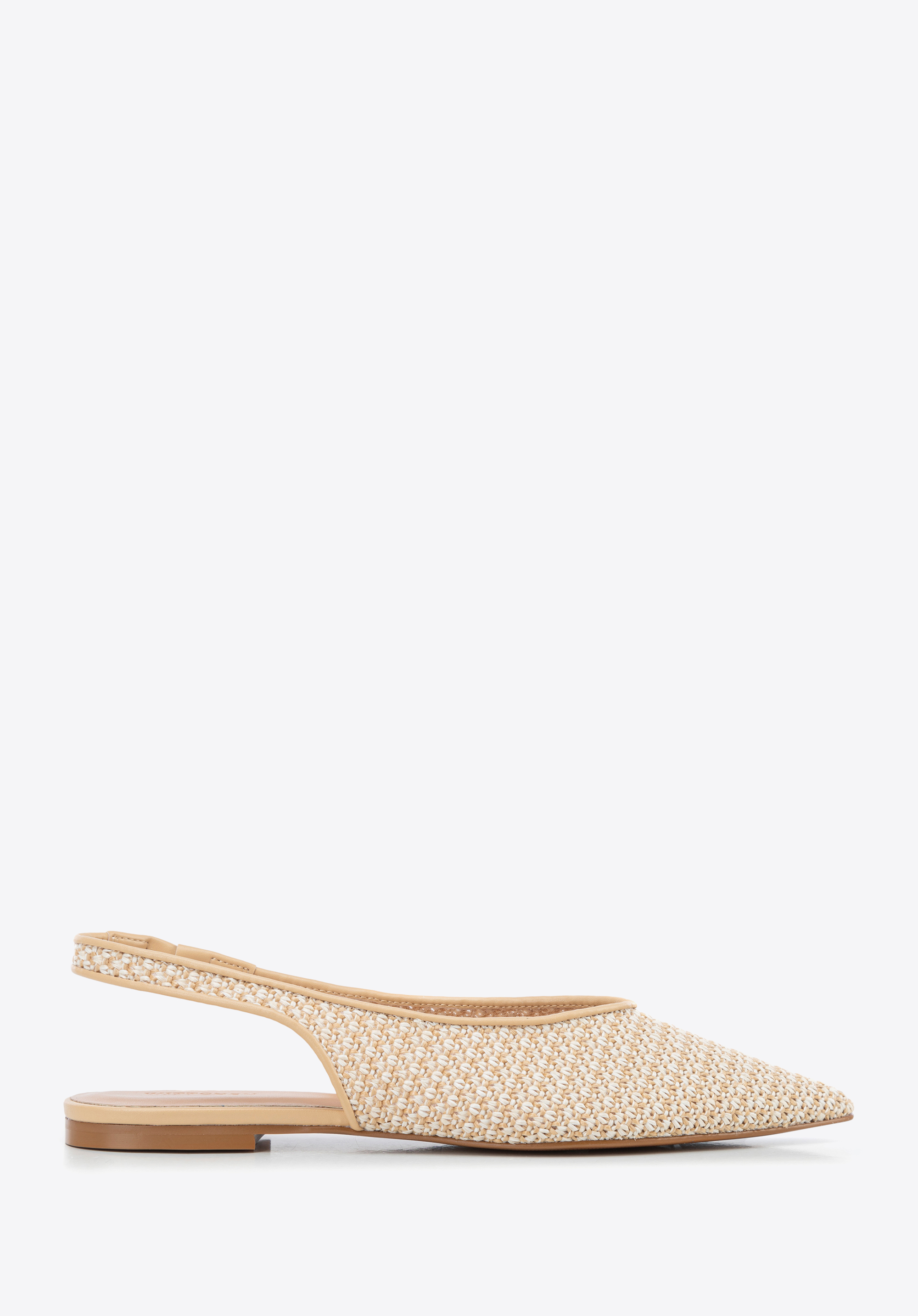 Gewebte Slingback-Ballerinas, beige, 100-DP-350-9-39, Bild 1