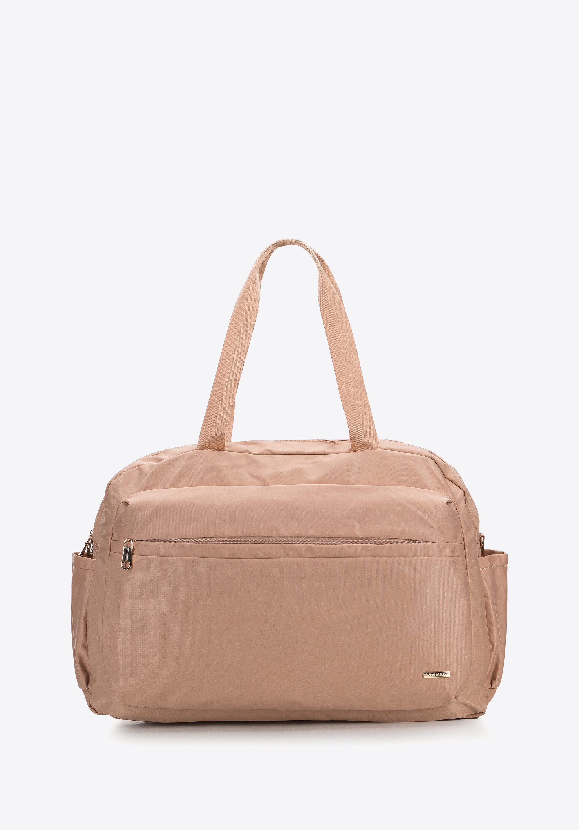 Große Reisetasche aus Nylon I WITTCHEN| 94-4Y-105, beige, 94-4Y-105-9, Bild 1