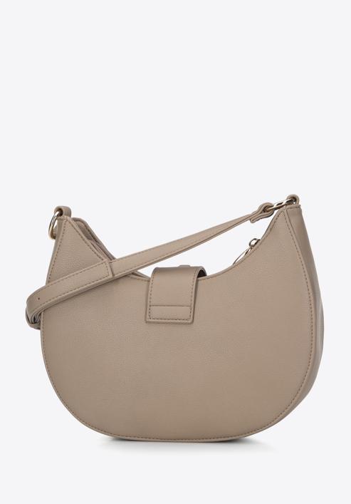 Halbmond-Tasche mit Ringen, beige, 95-4Y-419-1, Bild 2