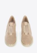 Halbschuhe für Damen mit Keilabsatz, beige, 95-D-650-9-41, Bild 2