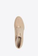 Halbschuhe für Damen mit Keilabsatz, beige, 95-D-650-9-41, Bild 5