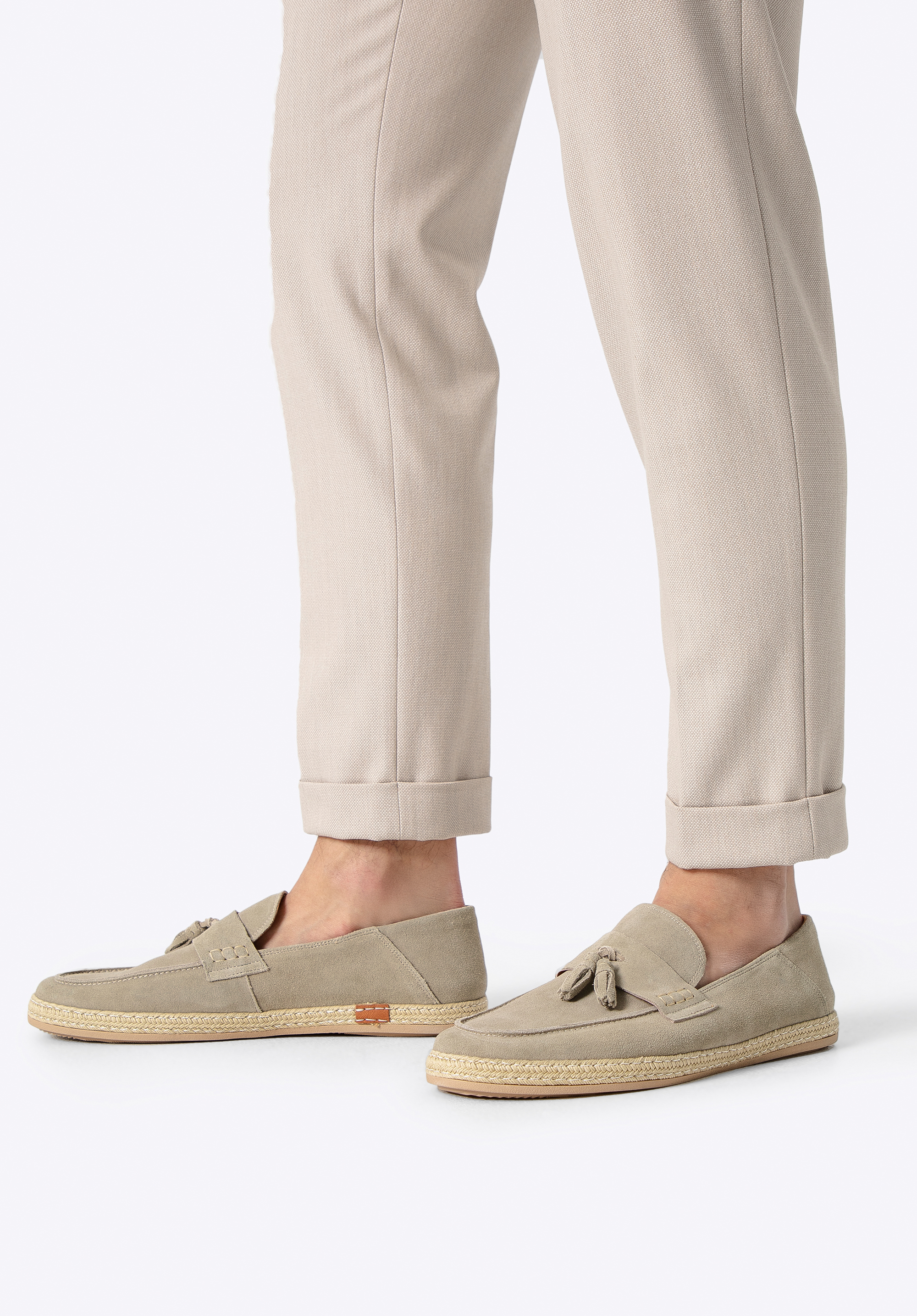 Herren-Mokassins aus Wildleder, beige, 100-M-503-9-40, Bild 1