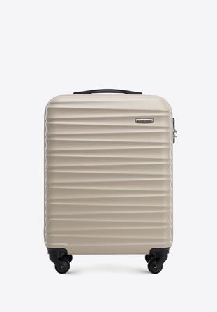 Kleiner Koffer aus ABS-Material, beige, 56-3A-311-86, Bild 1
