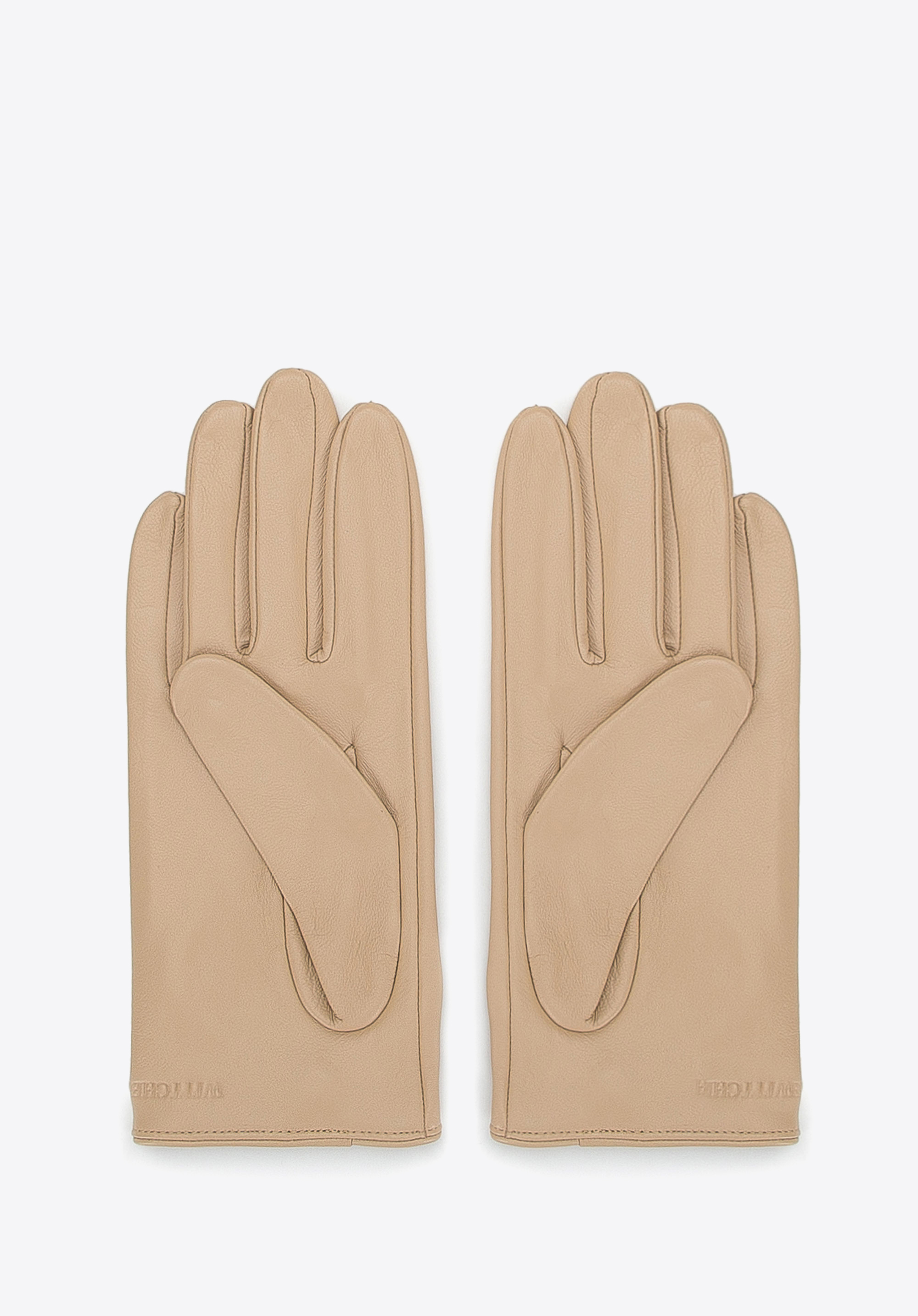Klassische Damenhandschuhe, beige, 46-6A-003-9-M, Bild 1