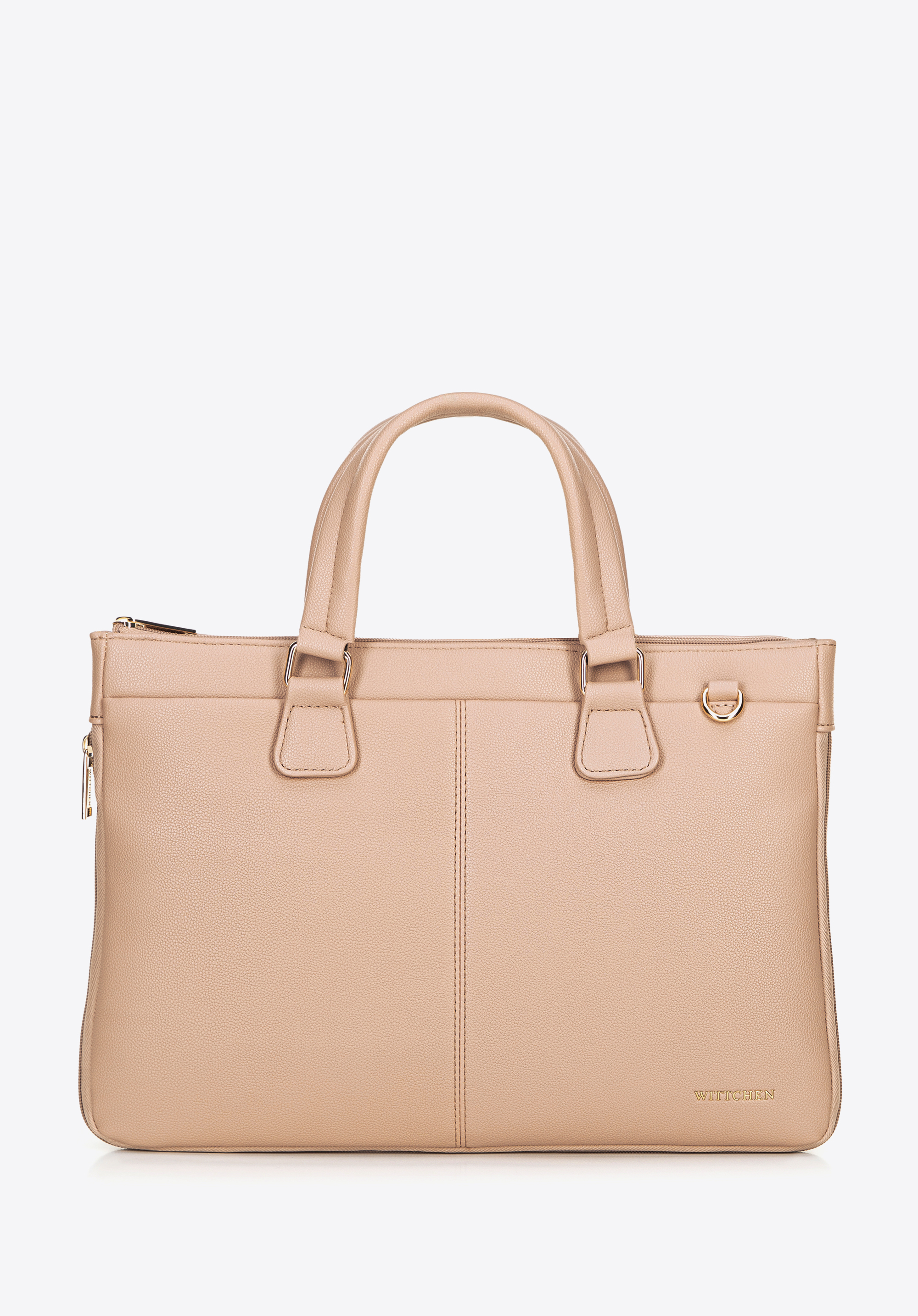 Laptop-Tasche 14,5“ aus Öko-Leder, beige, 100-3P-904-9, Bild 1