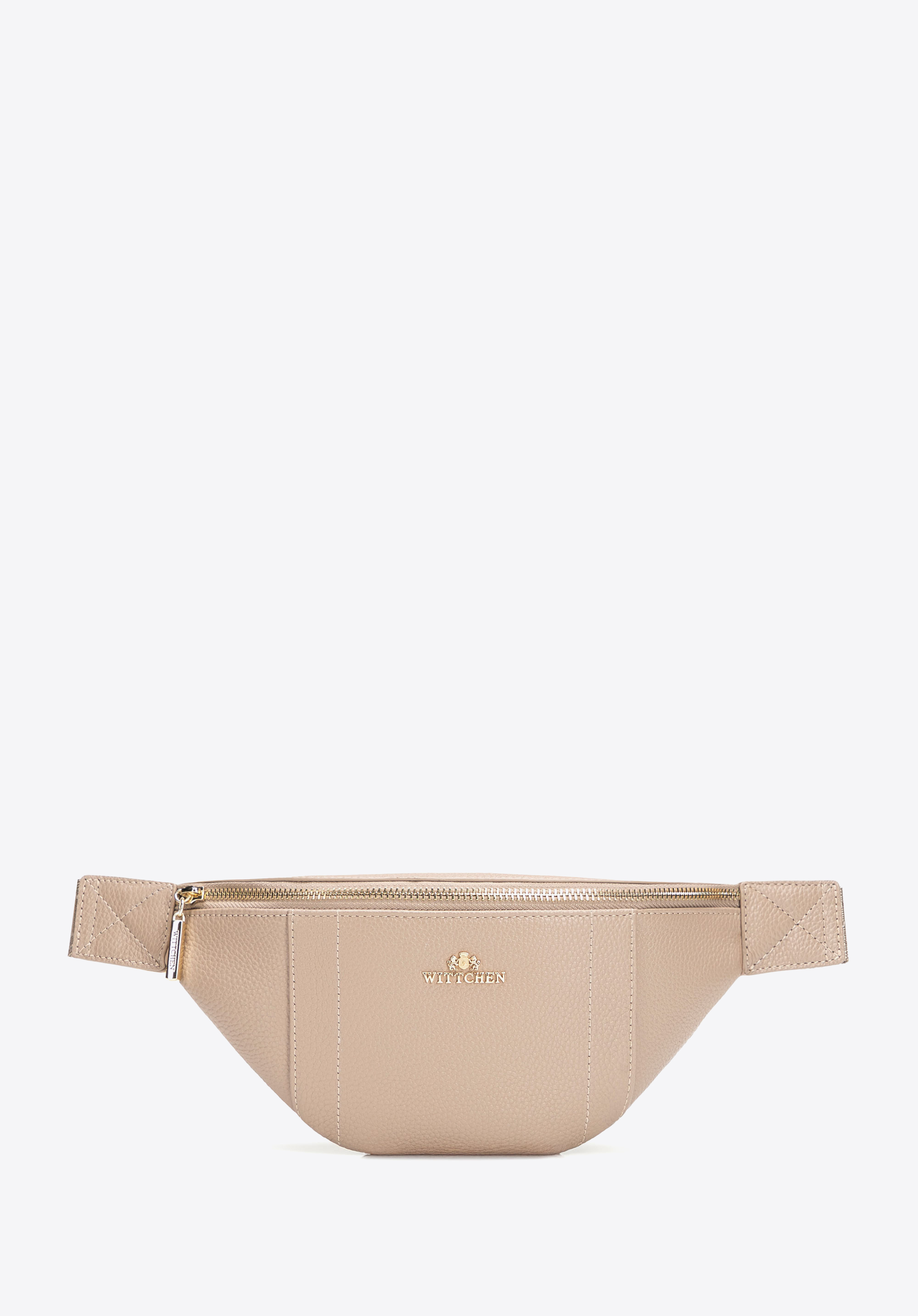Gürteltasche aus Naturleder, beige, 102-3E-625-9, Bild 1