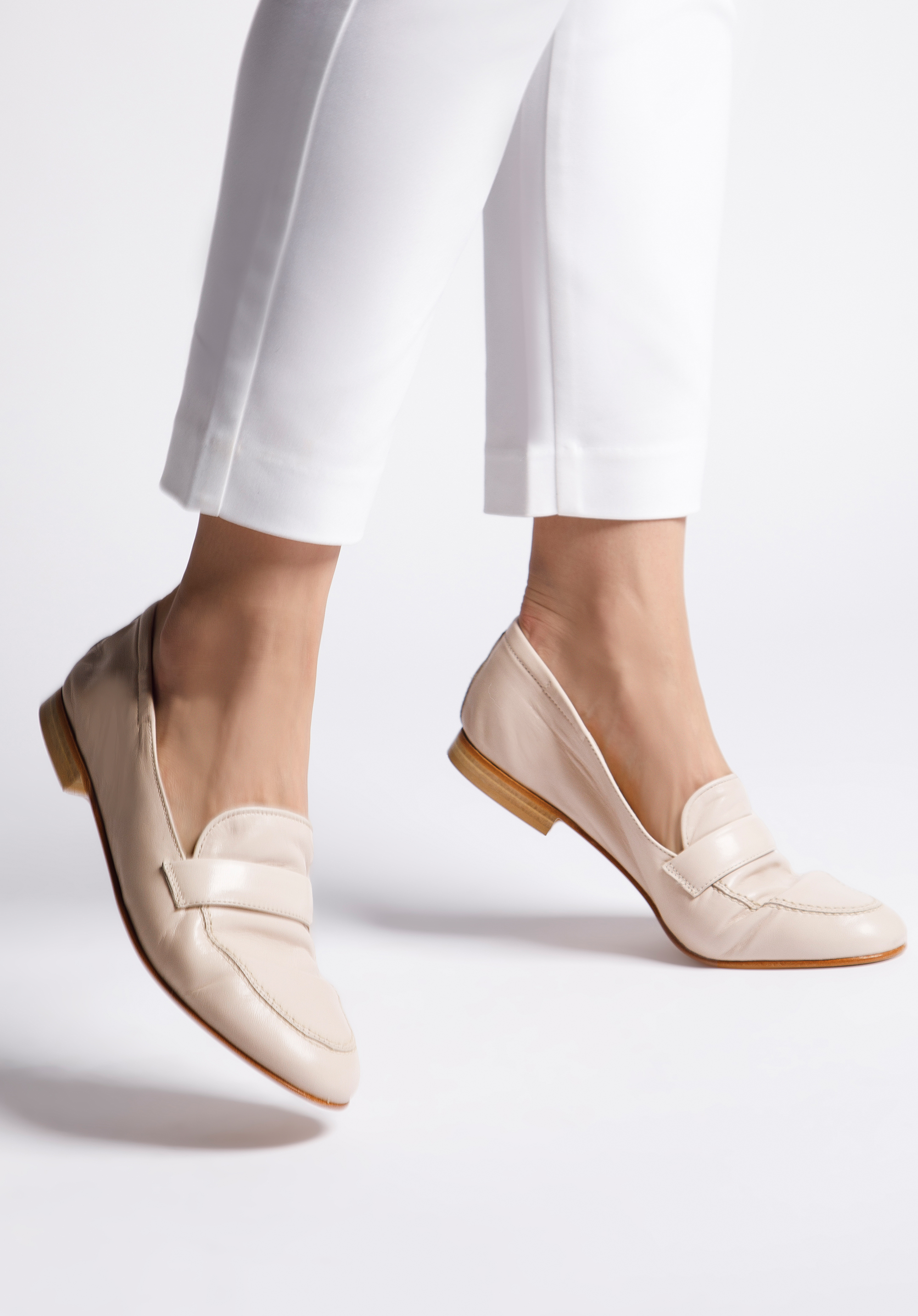 MOKASSIN AUS LEDER, beige, 92-D-131-9-36, Bild 1