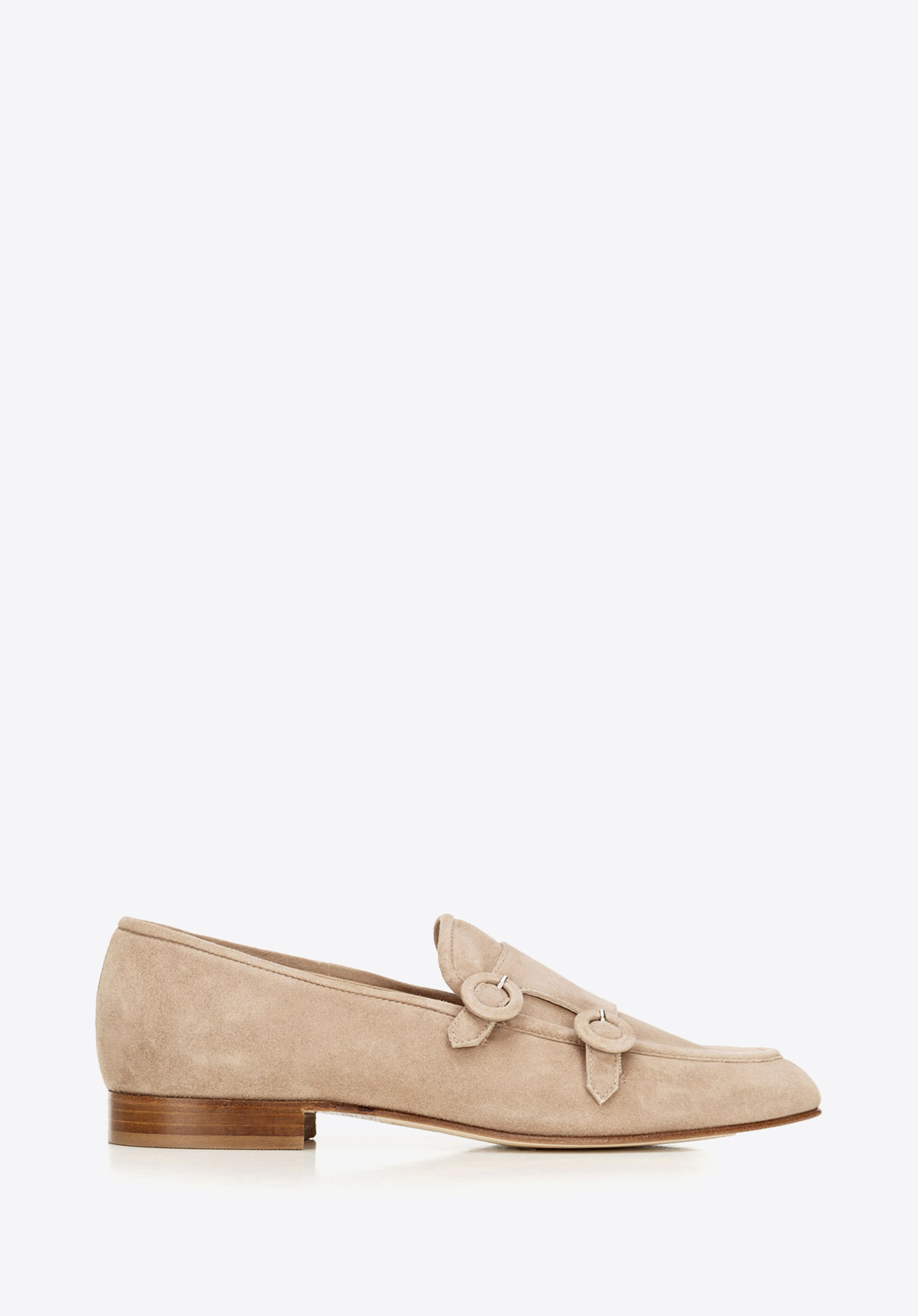 MOKASSIN AUS VELOURSLEDER, beige, 92-D-125-9-36, Bild 1