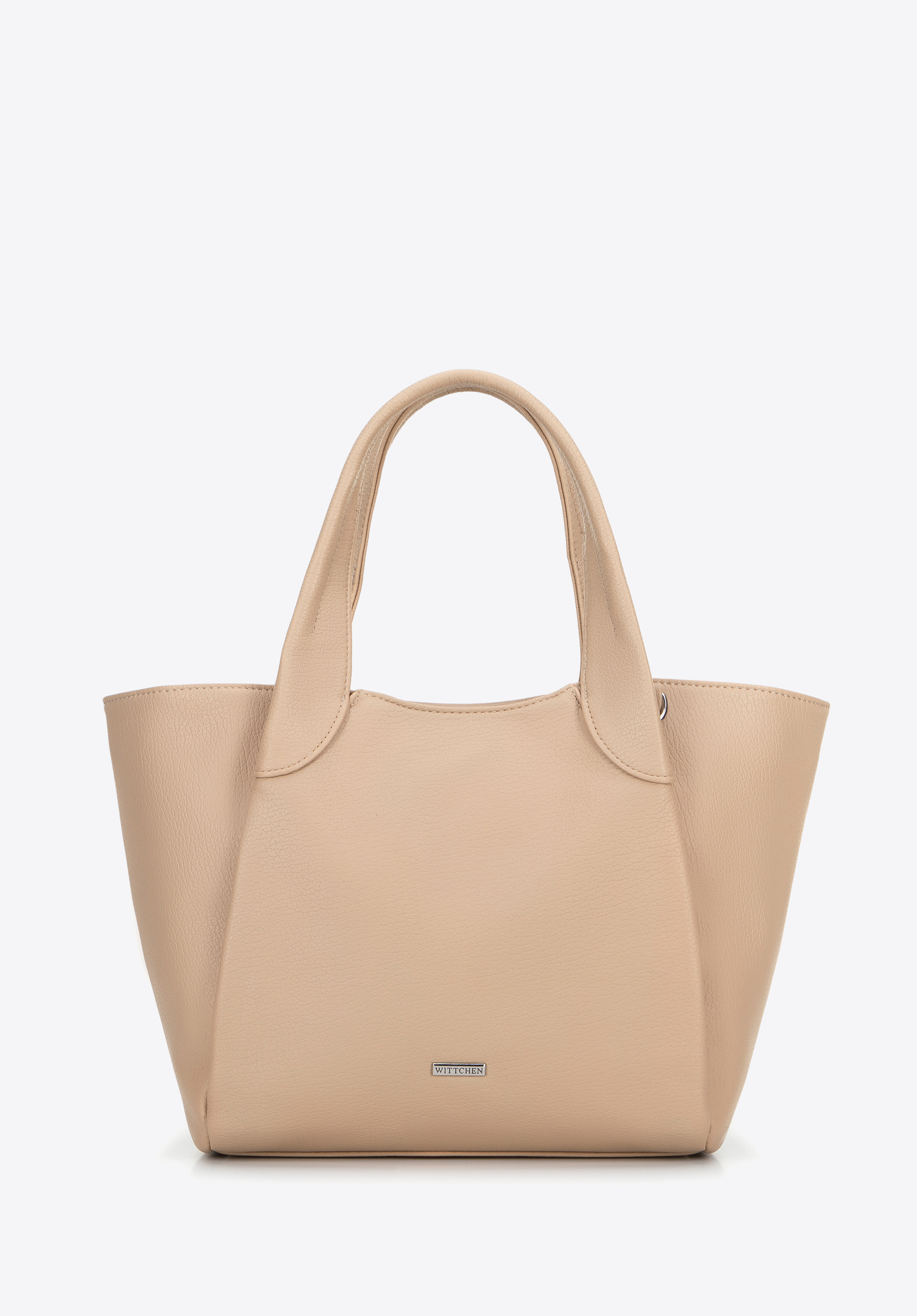 Öko-Leder-Koffer für Damen, beige, 100-4Y-437-9, Bild 1