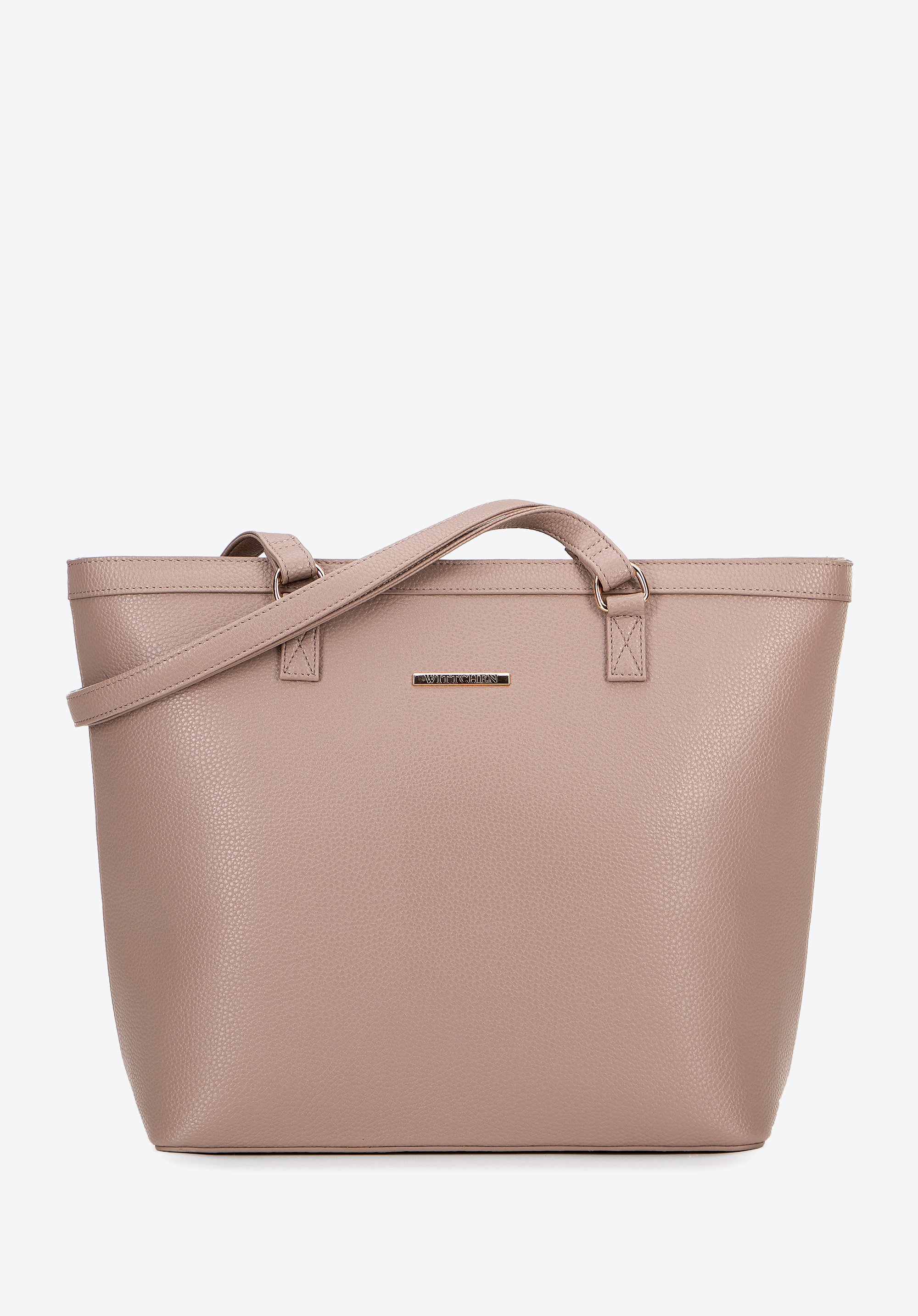 Öko-Leder Shopper für Damen, beige, 100-4Y-004-9, Bild 1