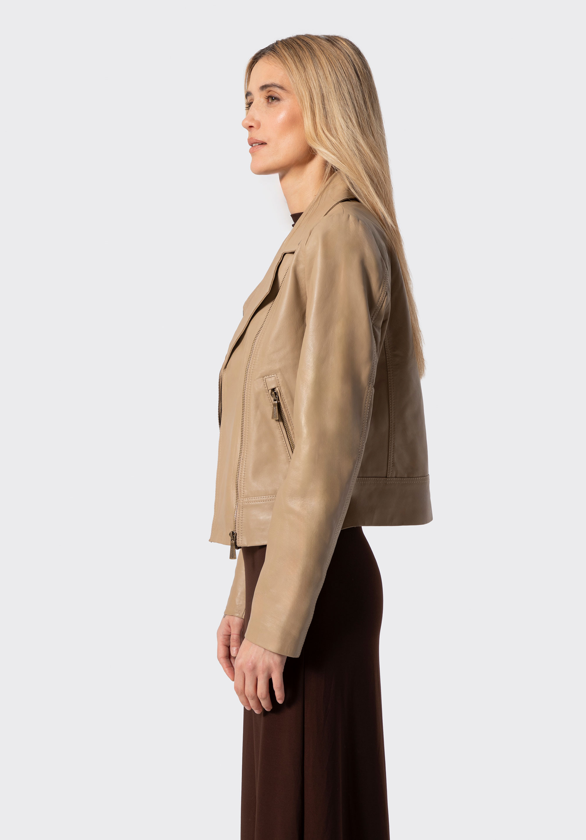 Ramones aus Naturleder für Damen, beige, 100-09-804-9-XL, Bild 1