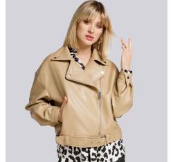 Ramones-Jacke für Damen Oversize mit Gürtel, beige, 94-9P-100-9-2XL, Bild 1