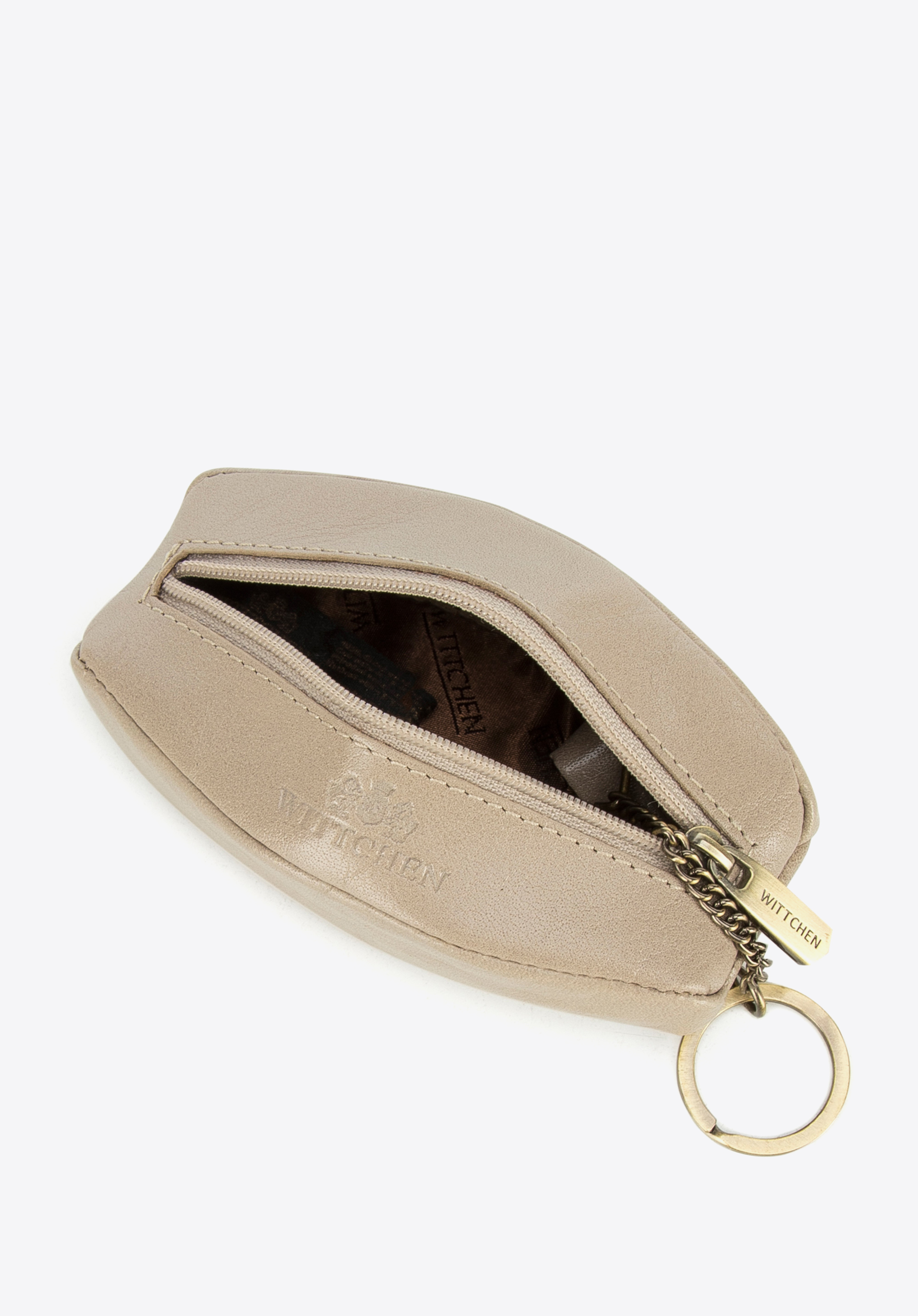 Schlüsseletui aus Echtleder, beige, 14-2-021-B, Bild 1