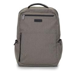 Laptop-Rucksack für Herren bis 15,6 Zoll mit Seitentasche, beige-schwarz, 92-3P-100-8, Bild 1