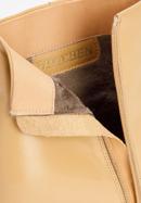 Stiefelette aus Leder mit Spitze, beige, 93-D-961-1-41, Bild 8