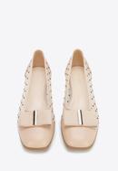 Transparente Pumps mit Schleife, beige, 96-D-516-1-38, Bild 2