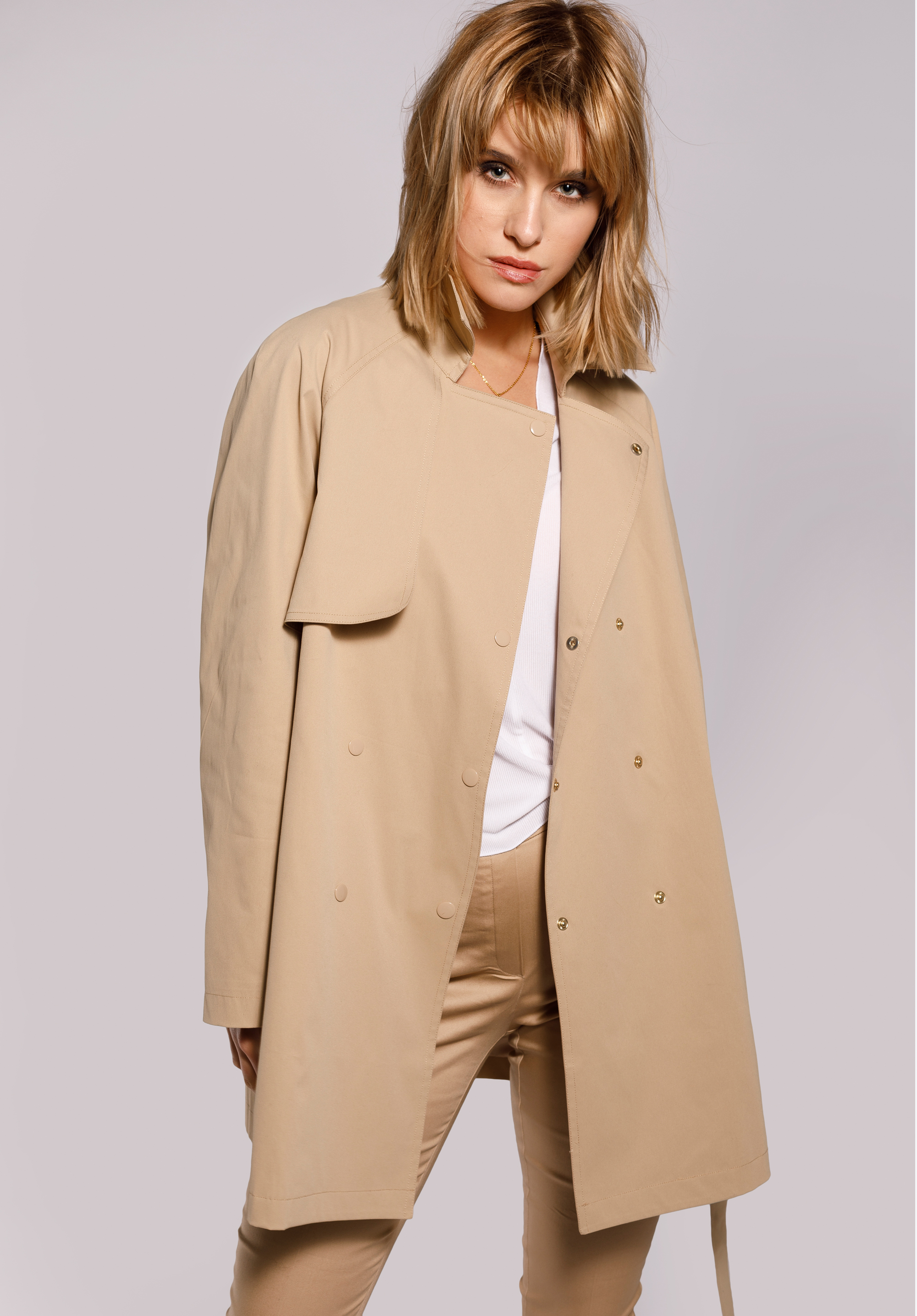 TRENCHCOAT FÜR DAMEN, beige, 92-9N-400-9-2XL, Bild 1