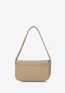 Überschlagtasche für Damen mit Kettenriemendetail, beige, 95-4Y-412-9, Bild 3