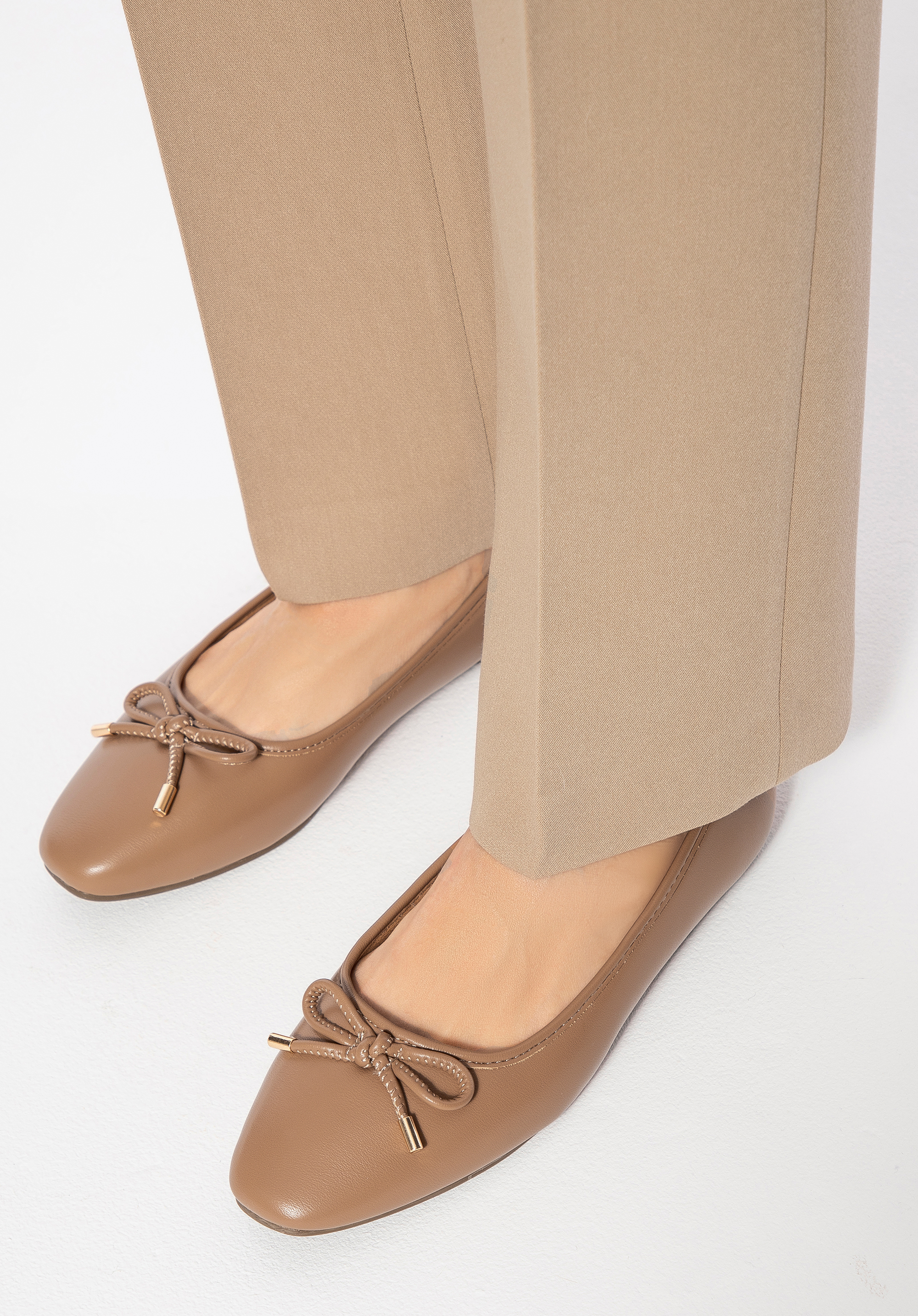 Weiche Ballerinas aus Ökoleder, beige, 100-DP-204-9-40, Bild 1