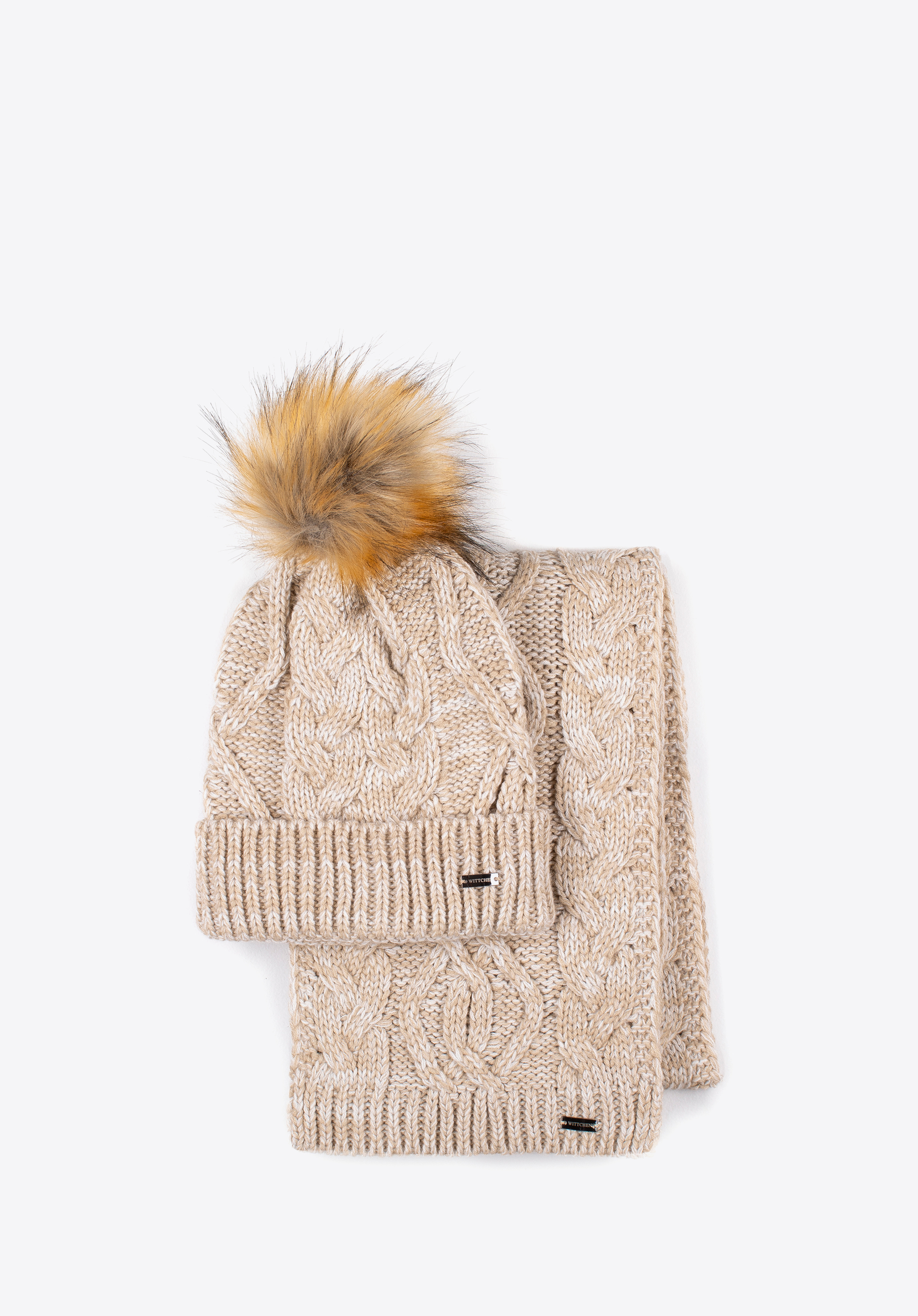 Winterset für Damen, beige-weiß, 97-SF-001-9, Bild 1