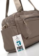Kleine Reisetasche aus Nylon, beigegrau, 98-4Y-106-1G, Bild 5