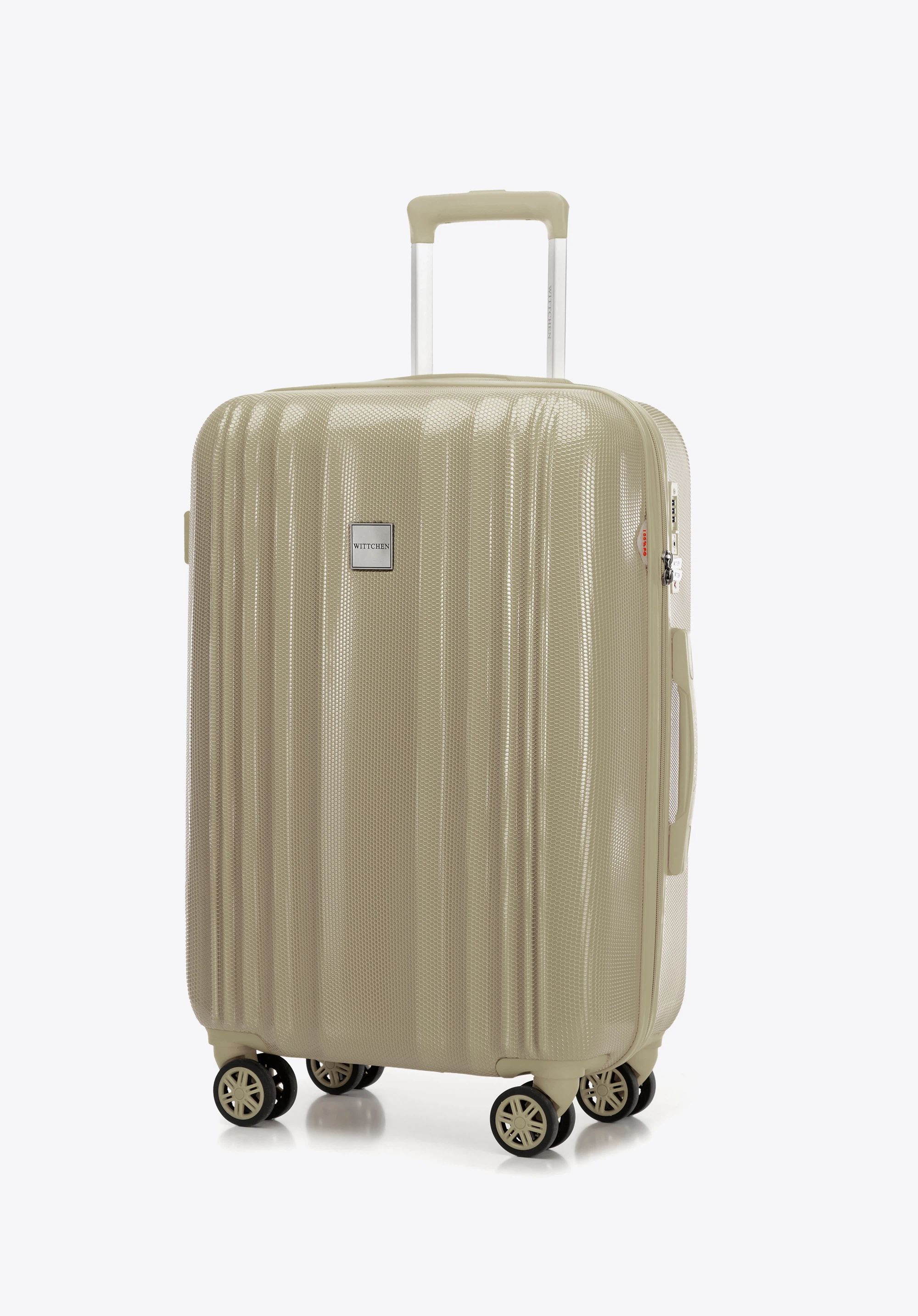 Kofferset aus Polycarbonat, beigegrau, 56-3P-30K-86, Bild 1