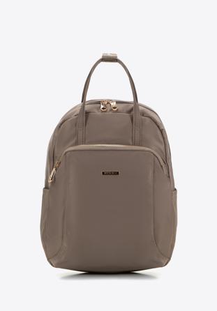 Nylonrucksack für Damen, beigegrau, 98-4Y-101-8, Bild 1