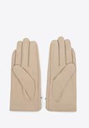 Mănuși de damă din piele perforată, bej deschis, 45-6-519-GC-L, Fotografie 2