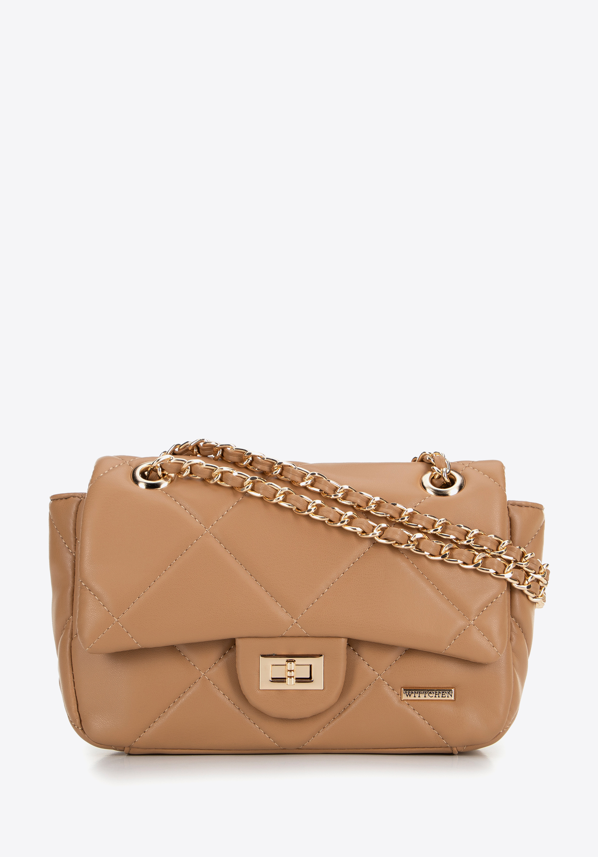 Geantă matlasată cu clapă din piele artificială