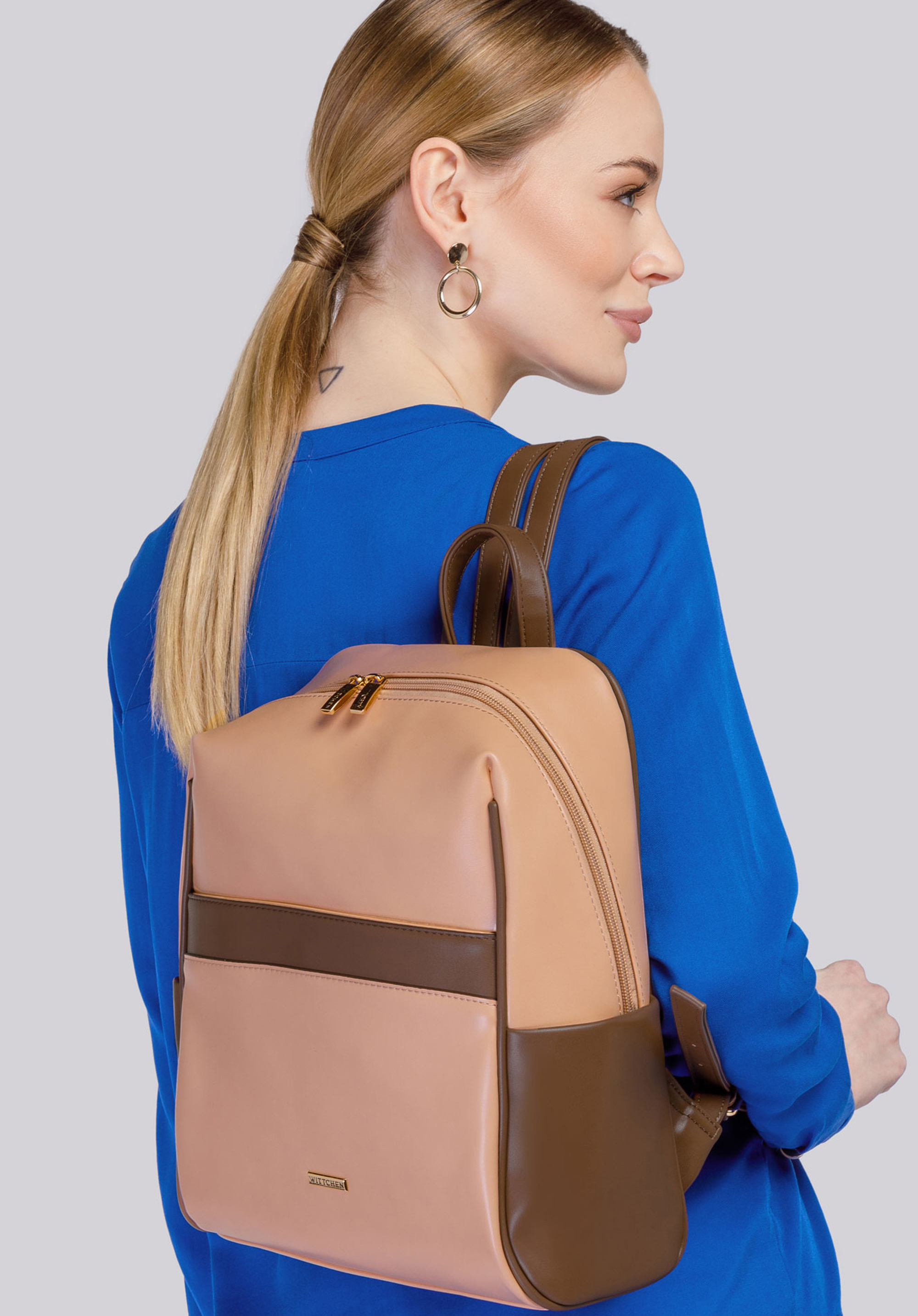 Rucsac de damă cu dungă orizontală