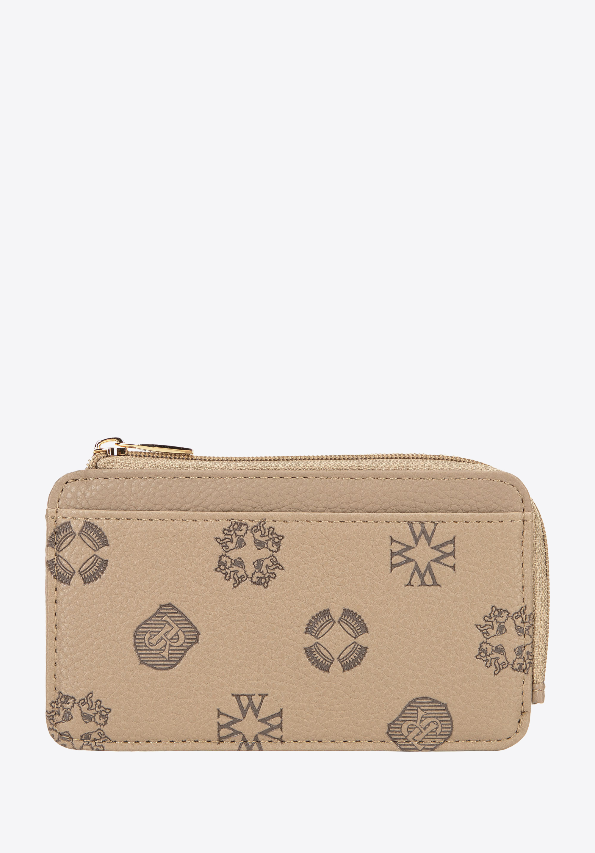 Жіноча візитниця з екошкіри, бежевий, 101-1Y-P12-9, Фото 1