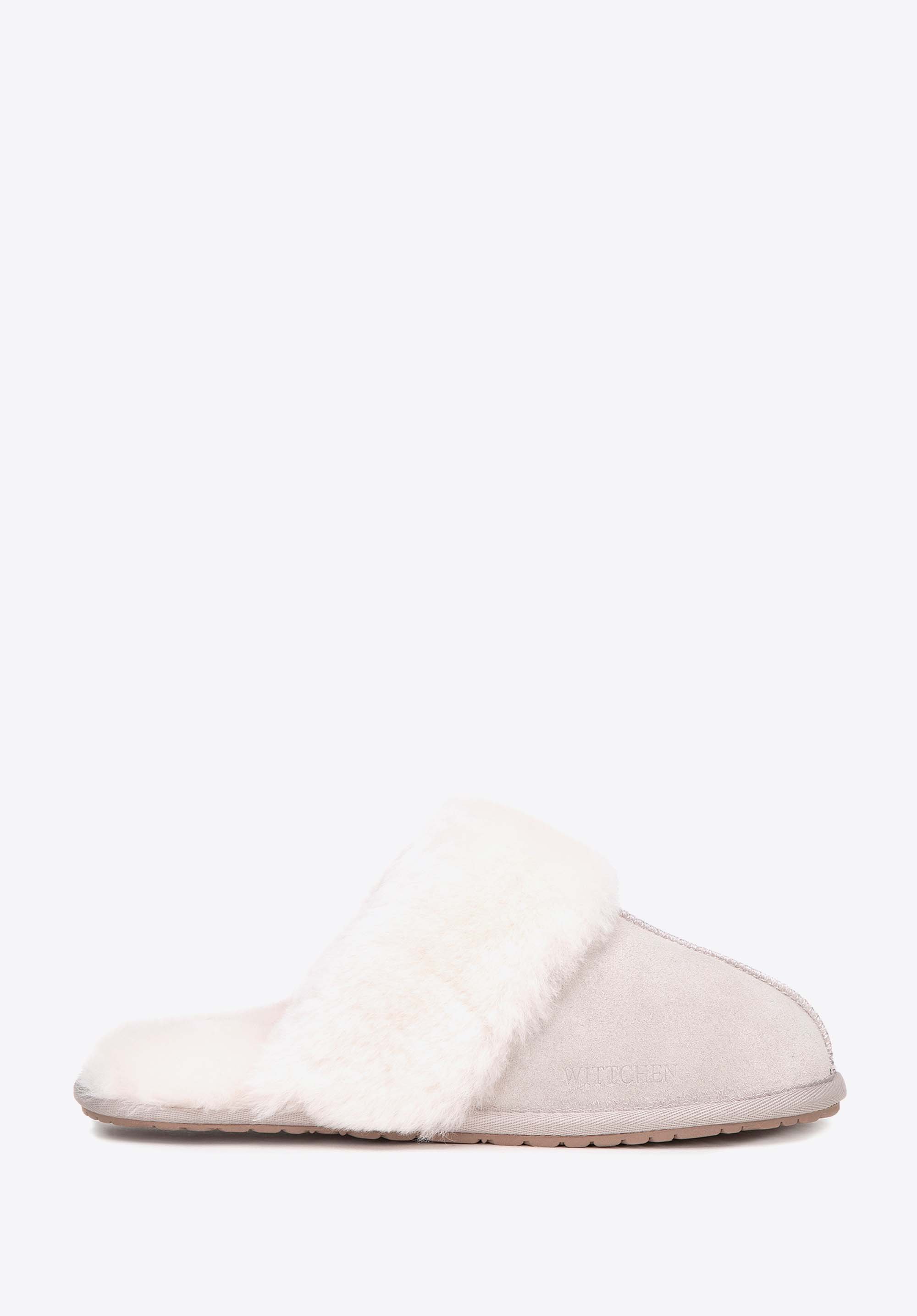 Жіночі замшеві капці, бежевий, 99-D-855-P-37, Фото 1